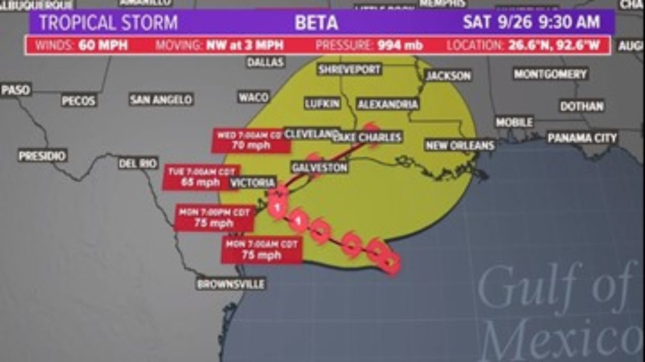 Beta Now a Tropical Storm Texas Prepares For Flooding Y'all