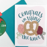 Tying The Knot Wedding Card